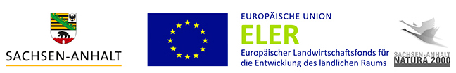 Offizielles Logo des Europäischen Landwirtschaftsfond ELER und der Natura 2000 Schutzgebiete